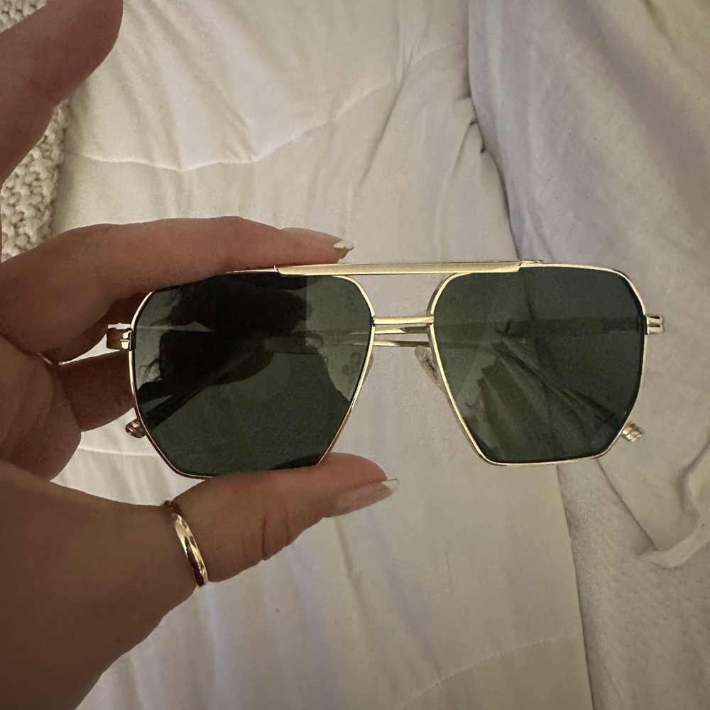 Gold and Black Sunglasses